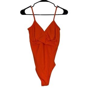 Carol Wior Orange One Piece Swimsuit